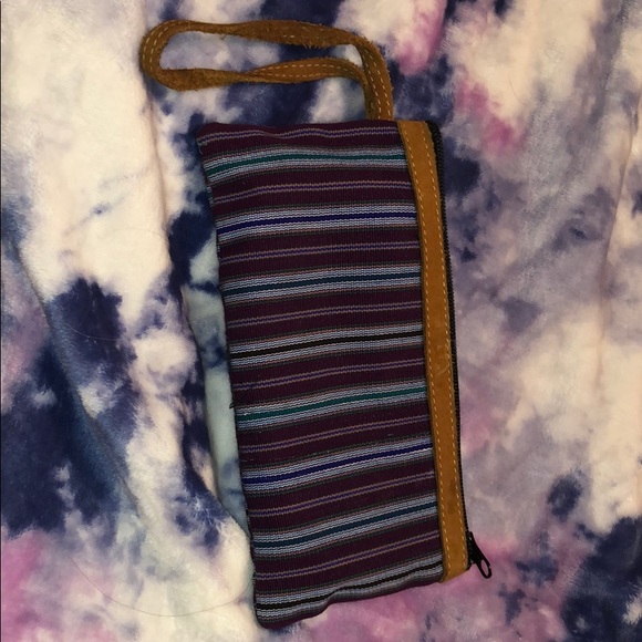 PURA VIDA handbag, purple and patterned colors - Picture 2 of 3